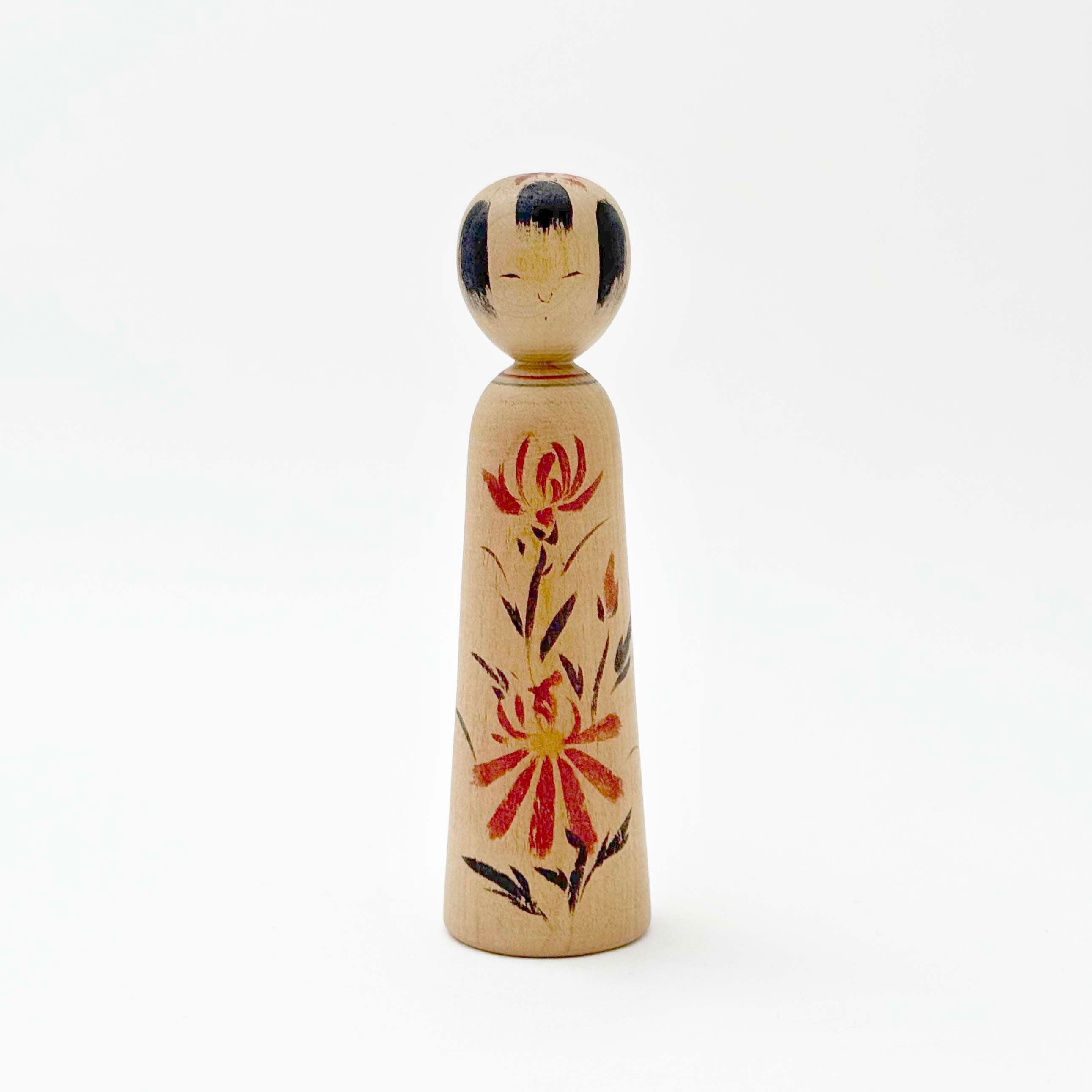 木地山系 / 阿部木の実工人（菊3輪）