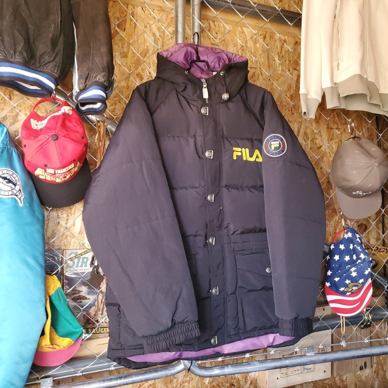 FILA vintage EXTREME TERRAIN SURVIVAL SYSTEM Down jacket BK FILA vintage EXTREME TERRAIN SURVIVAL SYSTEM Down jacket BK