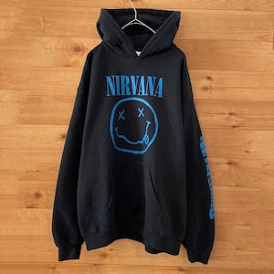 【GILDAN】Nirvana Nevdrmind プリント スウェット バンド パーカー フーディ ニルヴァーナ US古着 アメリカ古着