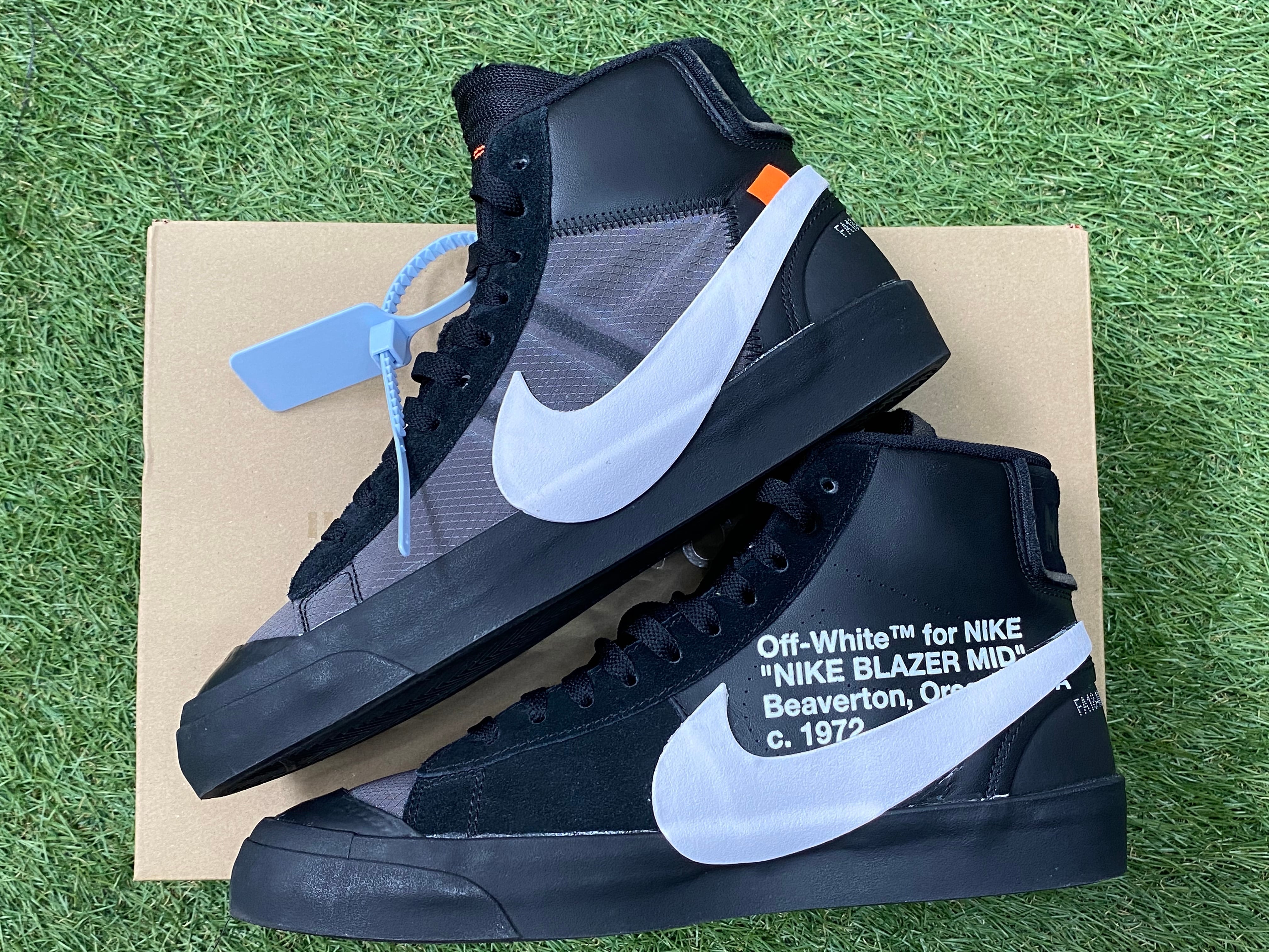 NIKE The10 BLAZER Mid BLACK off-white