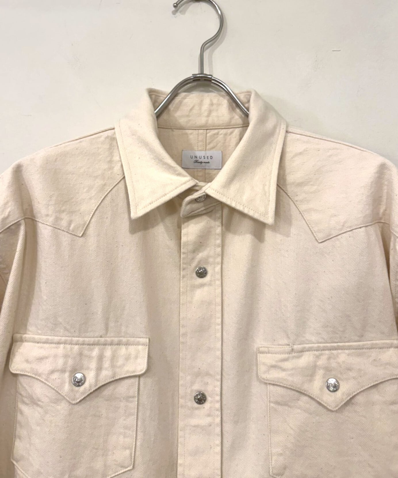 UNUSED / US2559 DENIM WESTERN SHIRT(NATURAL) | AfterSchool