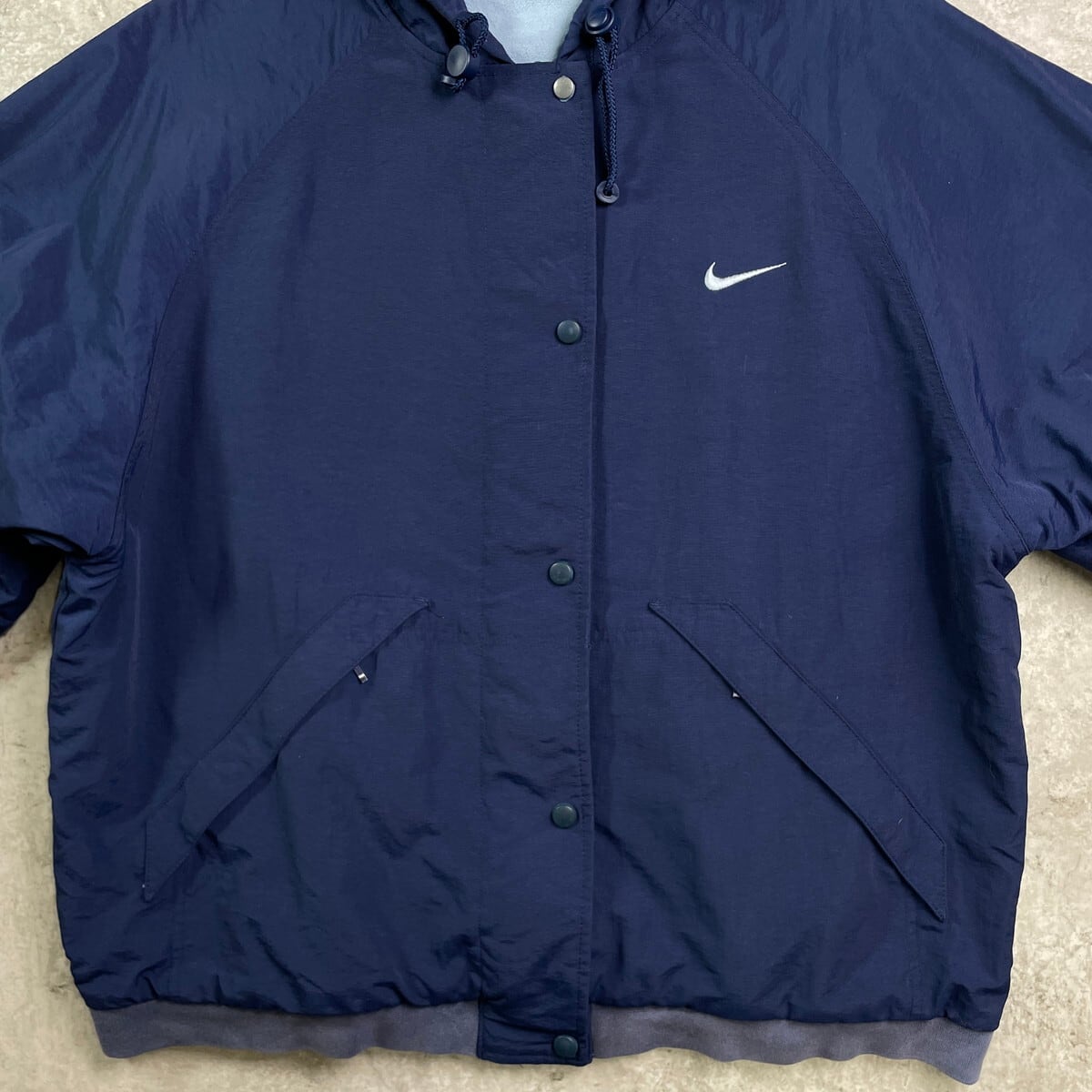 90年代 NIKE ナイキ スウォッシュロゴ刺繍 リバーシブル ナイロン