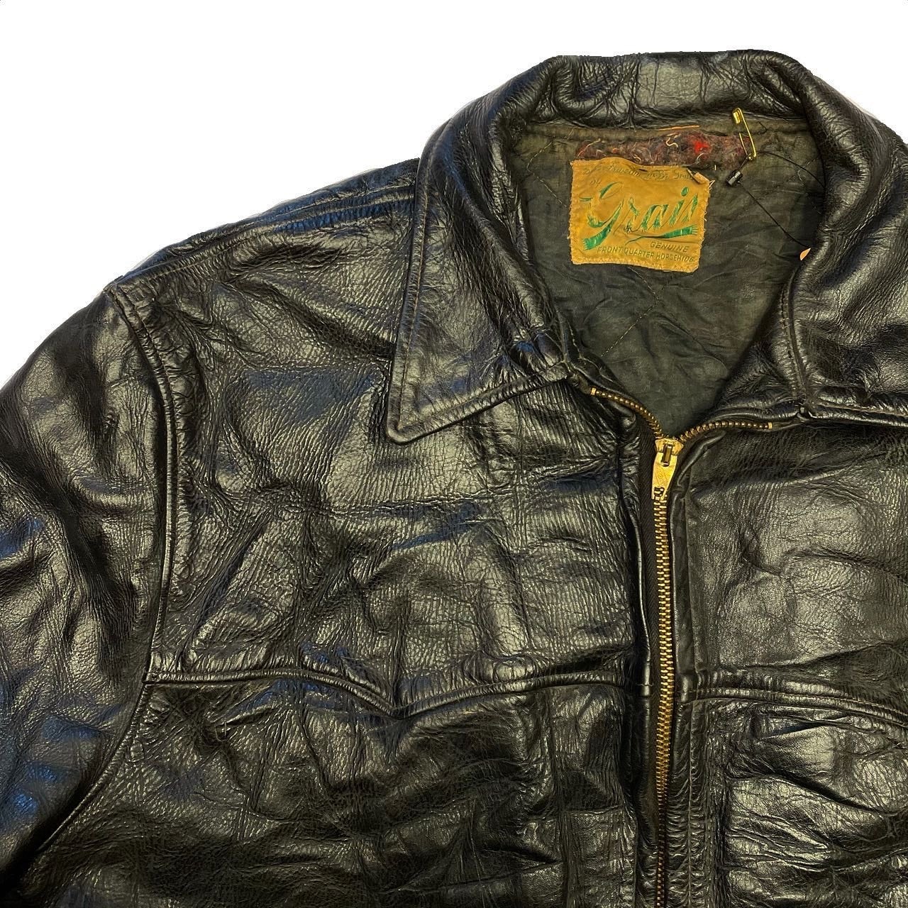 50’s Grais HORSE HIDE leather jacket made in usa