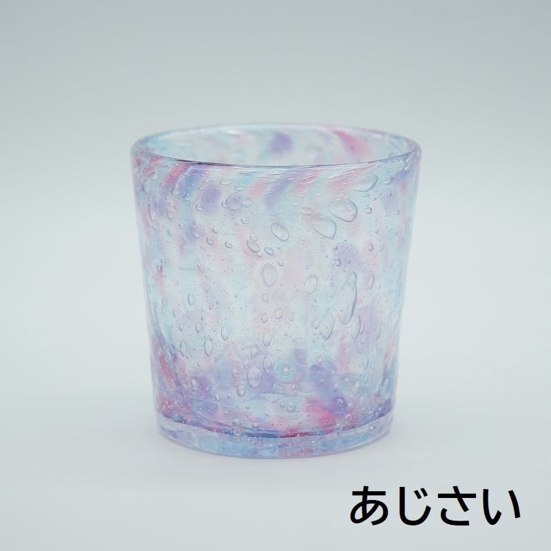 泡花 ロックグラス【琉球ガラス工房雫】 | 沖縄の工芸品うぃーりきさん