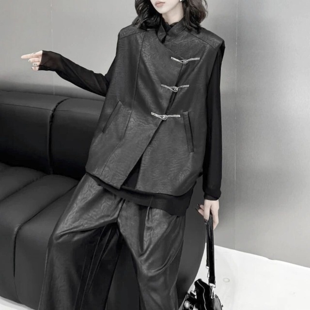 High-neck mesh bottling shirt C0505