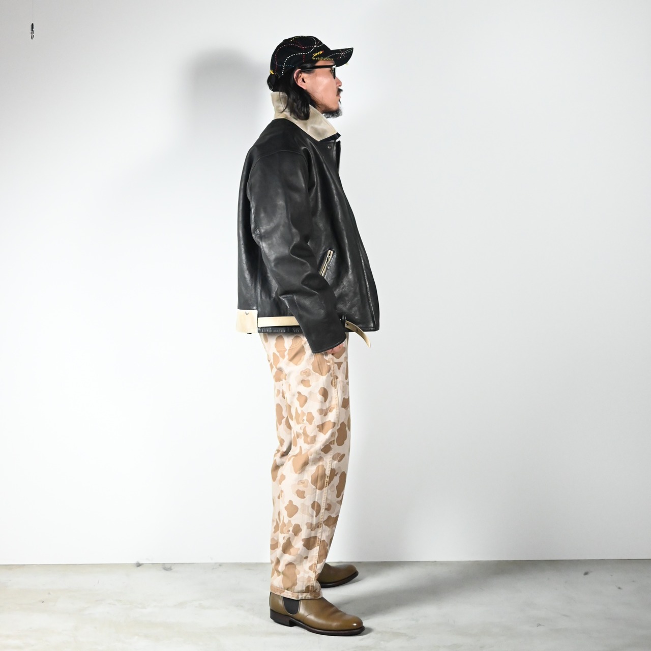 BOWWOW(バウワウ)DUCK HUNTER CAMO FIELD PANTS (裏側)コーディネート