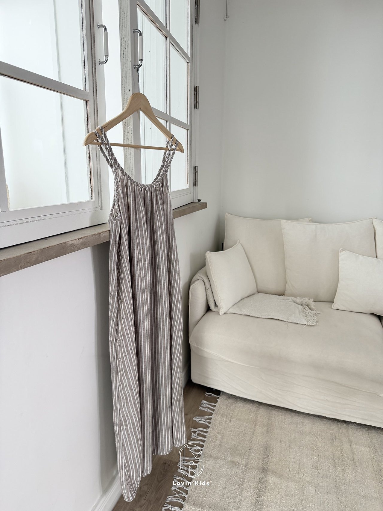 [Lovin' Kids] Two-line Dress Mom / [러빈] 두줄원피스엄마