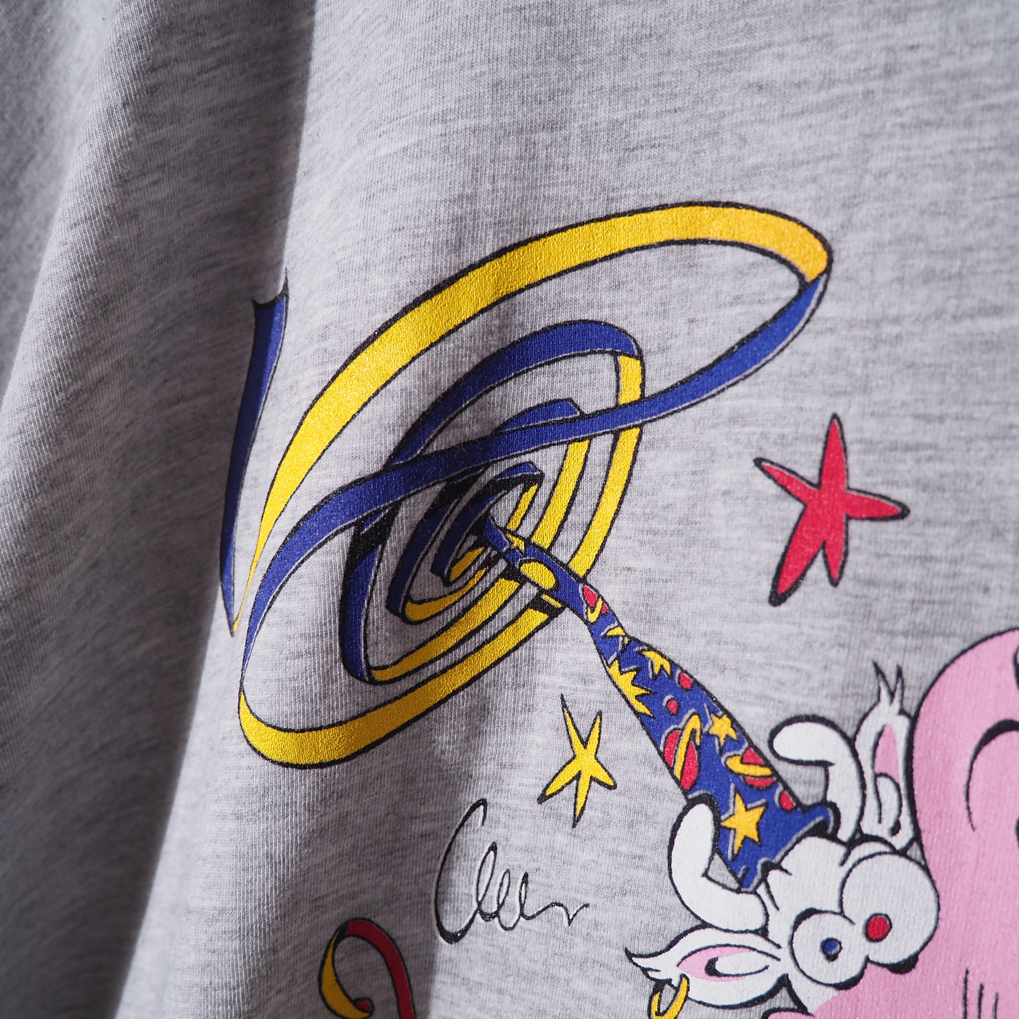 " Happy Millennium 2000!" Animal printed SS Tee