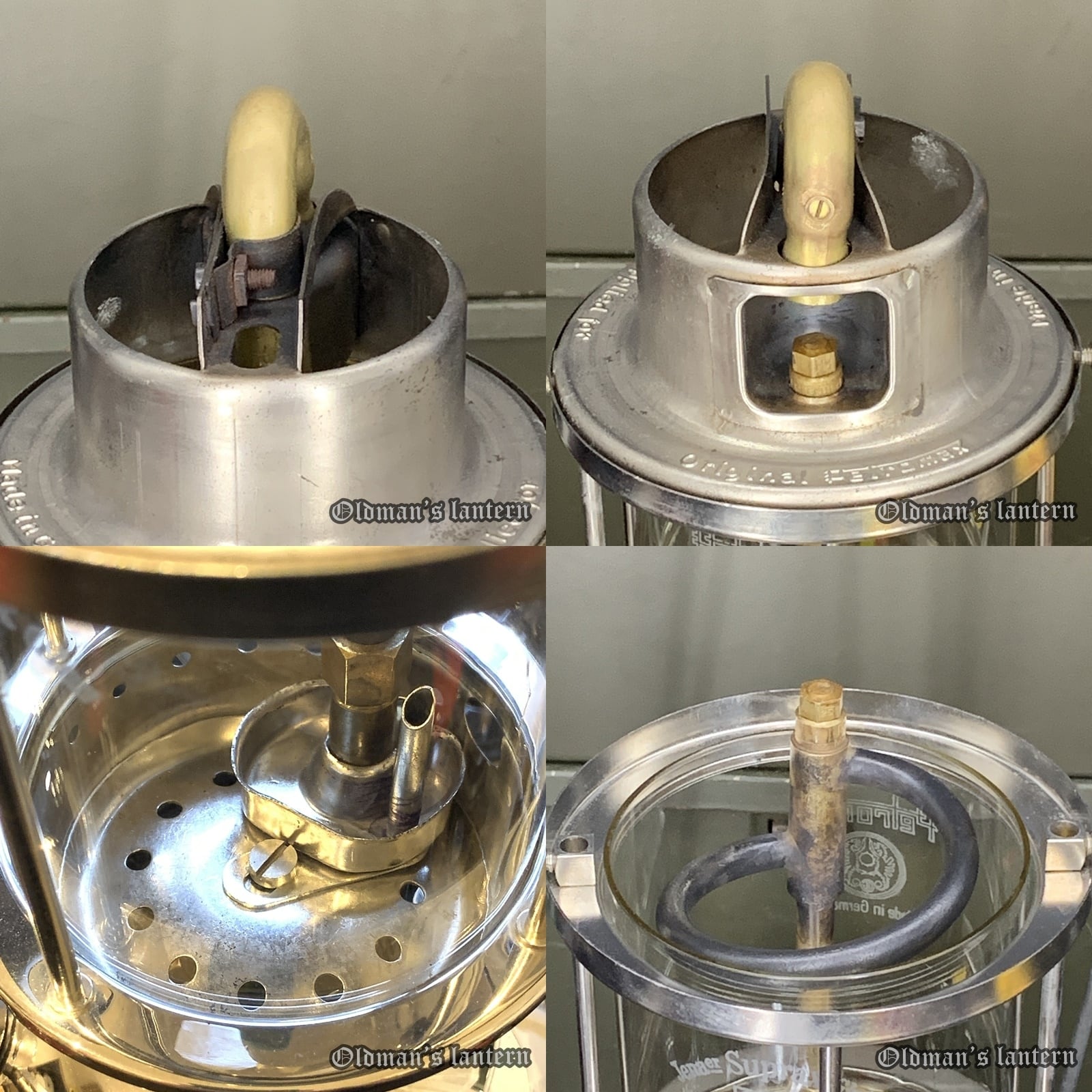 未使用】PETROMAX 821 E HK 250 CP ビンテージランタン ホヤ 2個