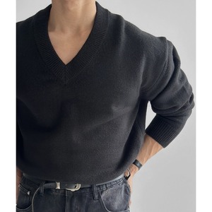 ネックシンプルベーシックカラーニット　998