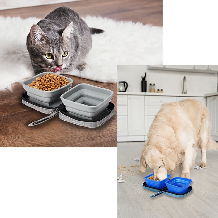 Petique ペティーク ポルタボウル 携帯用 フードボウル 餌入れ 水入れ