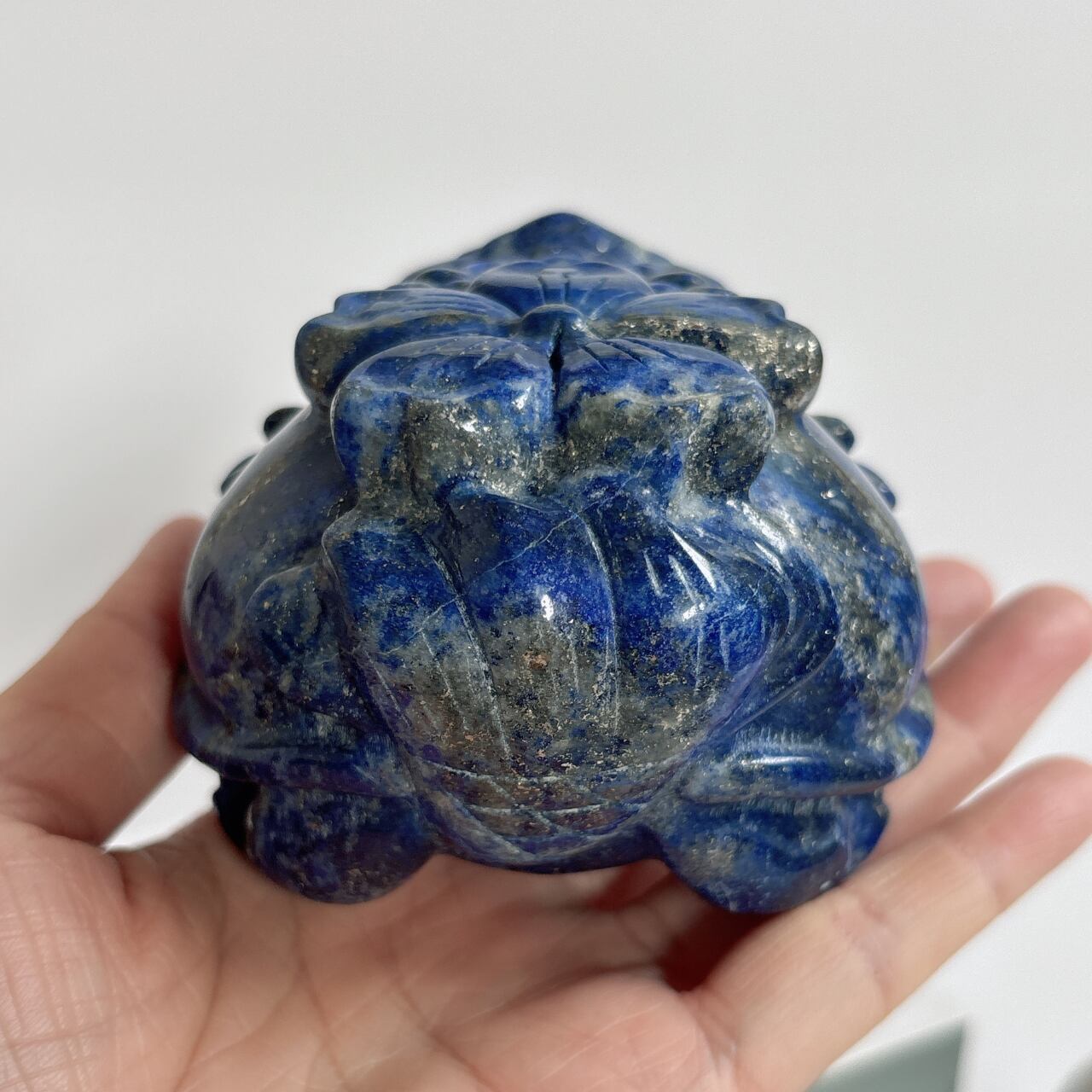 【天然石】ラピスラズリ ロングイ 置き物 k125 ラピスラズリ ロングイ(龍亀) BIG | エンネ ミネラルズ|インテリア