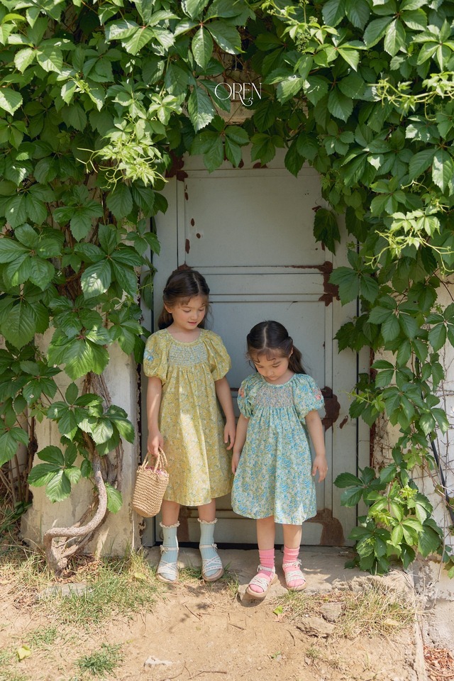 【6/11〆予約】<OREN>  Solara smocking dress