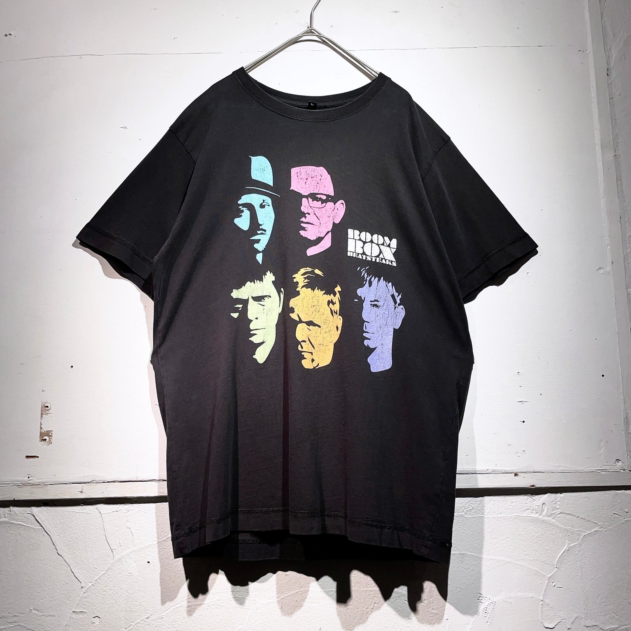 ” BOOM BOX ” face printed Black Tee