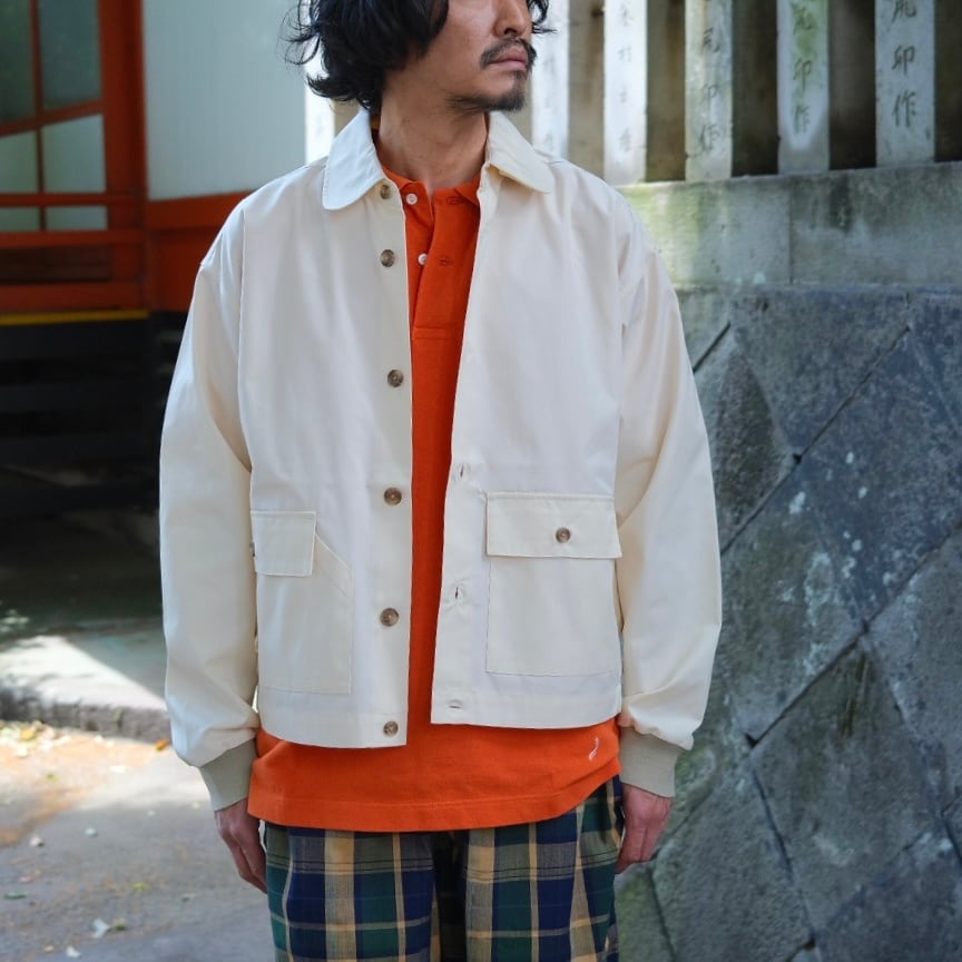 KENNETH FIELD(ケネスフィールド) /DRIVING JACKET 65/35 -OFF WHITE