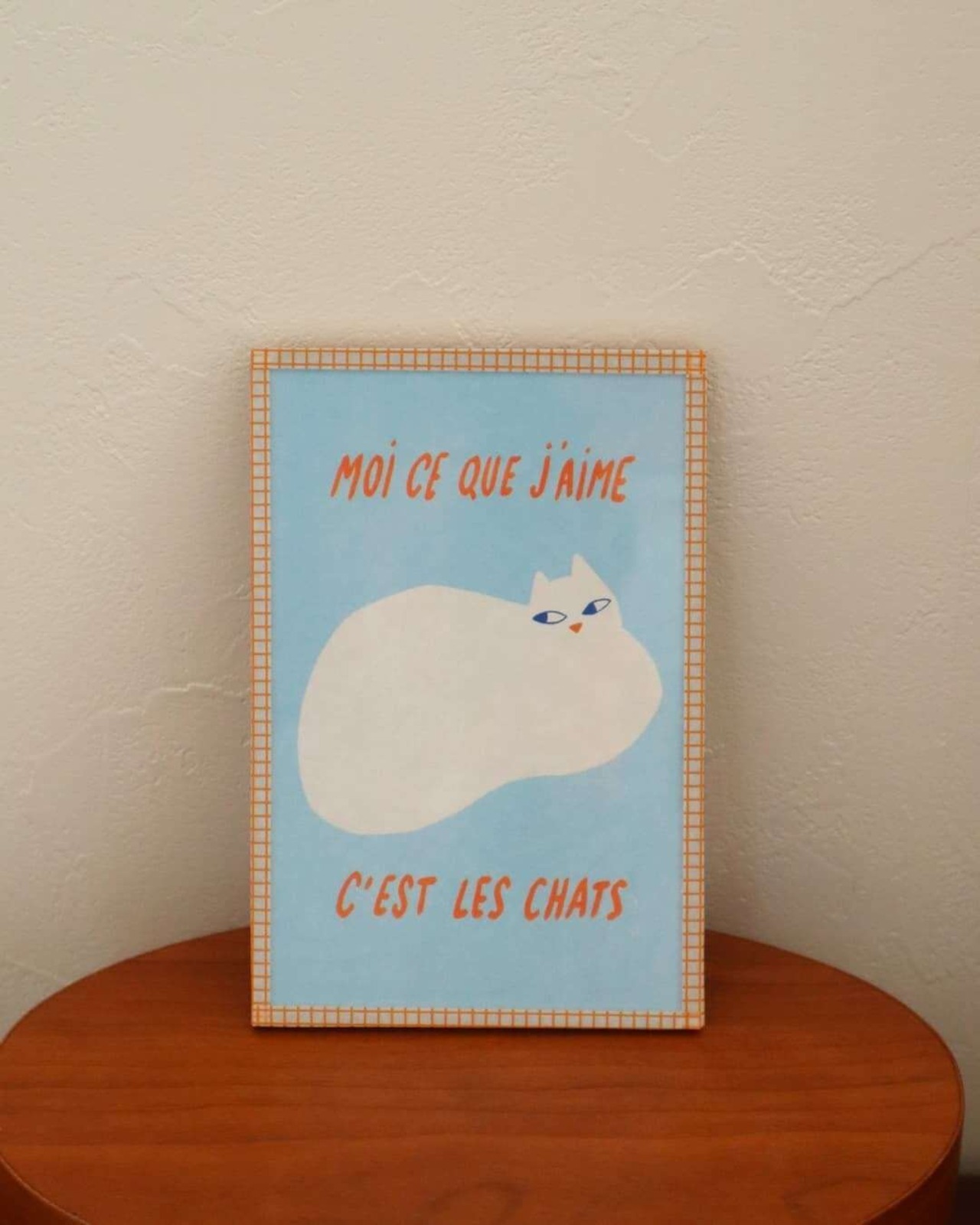 Elise Enjalbert 小さなアートボード「Moi ce que j'aime」 LES CHATS 猫 - 5