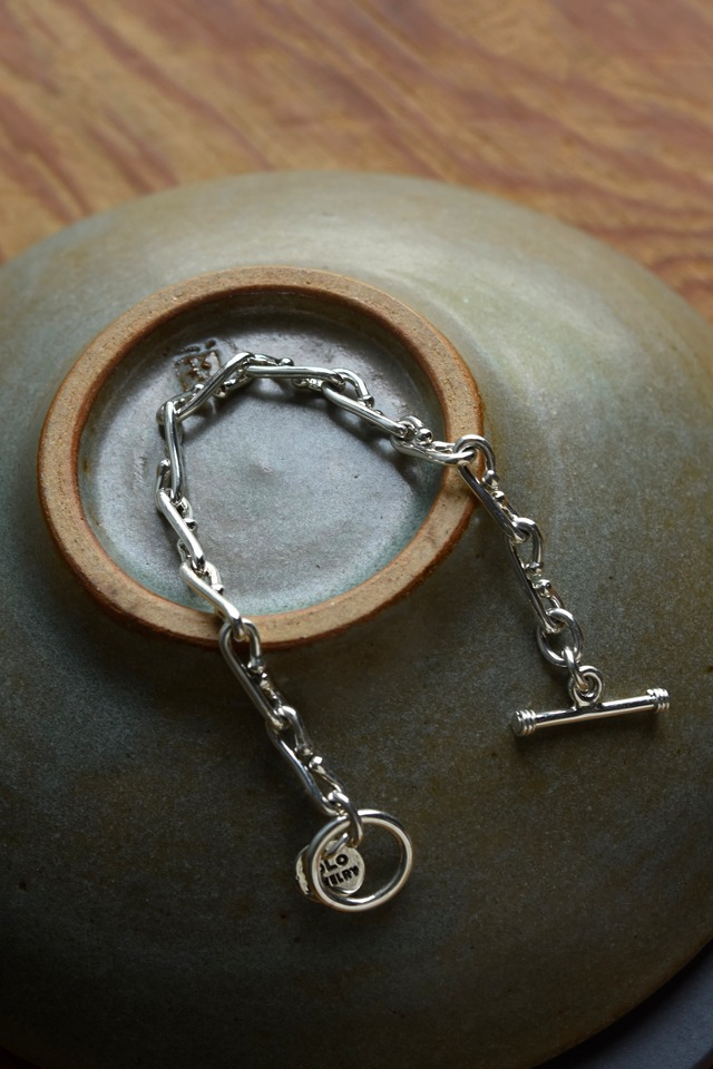 再入荷待ちUtah／”XOLO JEWELRY” 925 silver／id figaro link bracelet