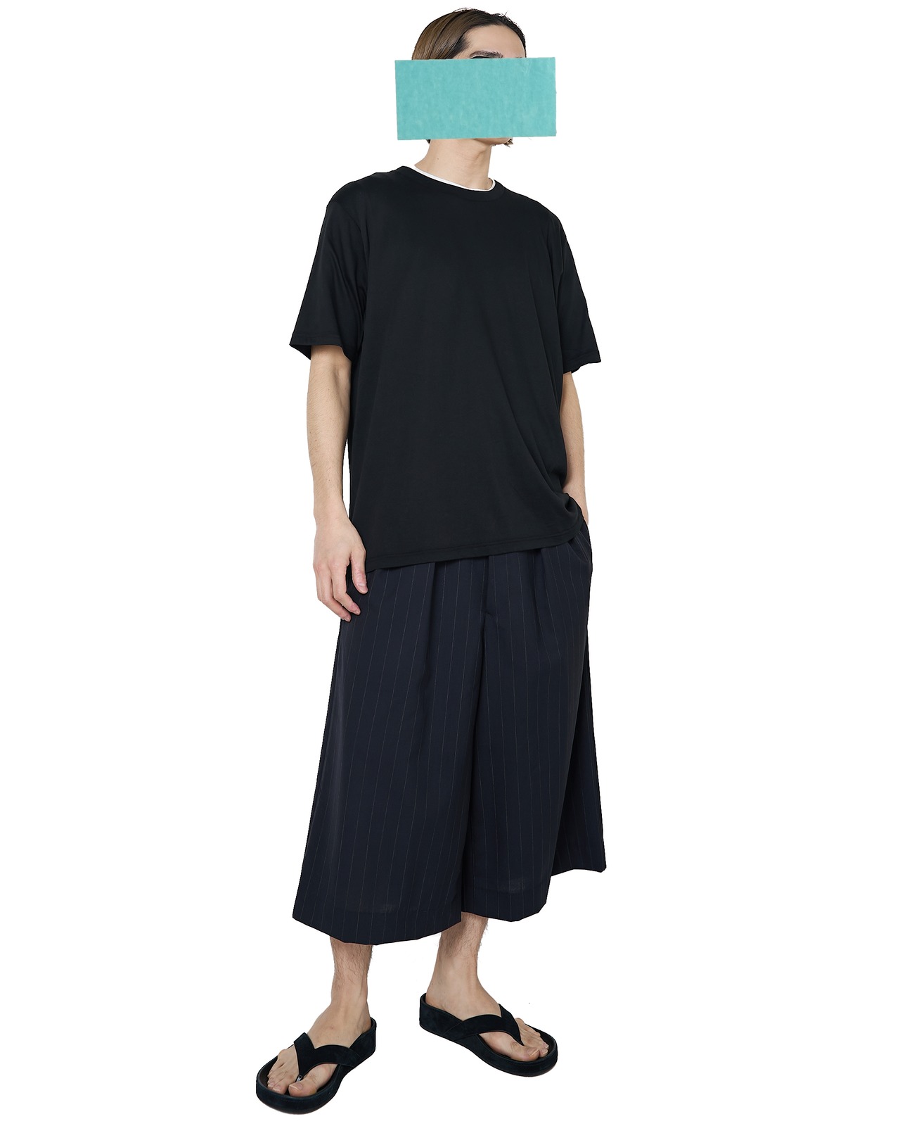 ssstein "SUVIN COTTON BASIC TEE〔BLACK〕"