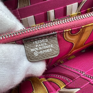 【最終処分SALE】HERMES エルメス アザップ エプソン　エトウープ レザー 長財布 グレー A-12386