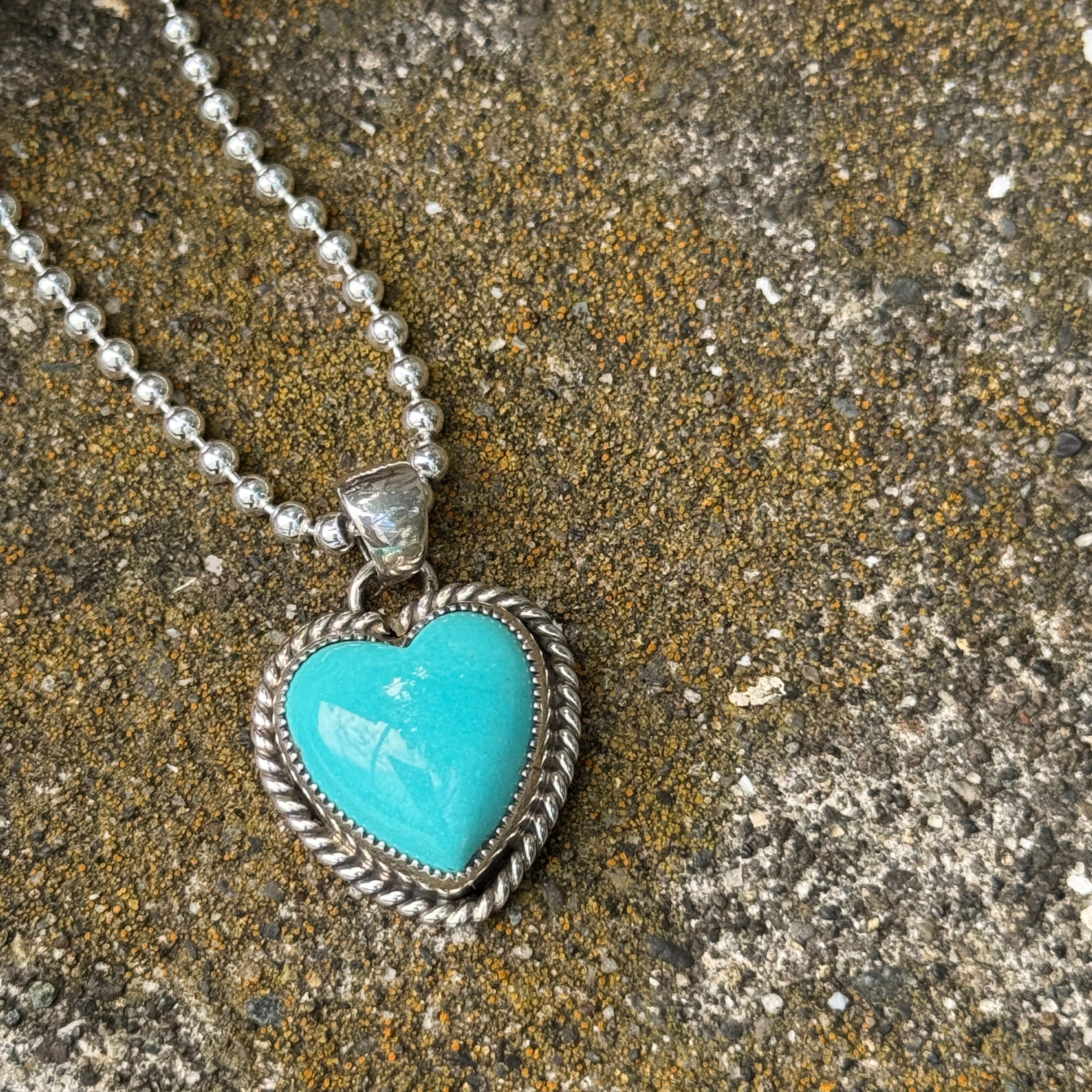 再入荷】《Indian Jewelry 》 キングマン ターコイズ ハート