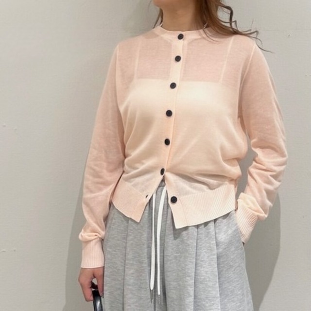 Black button sheer cardigan