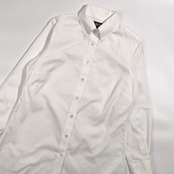 Brooks Brothers ブルックスブラザーズ NON-IRON BD ボタンダウン 長袖 ロングシャツ 4/ホワイト系 100% レディース