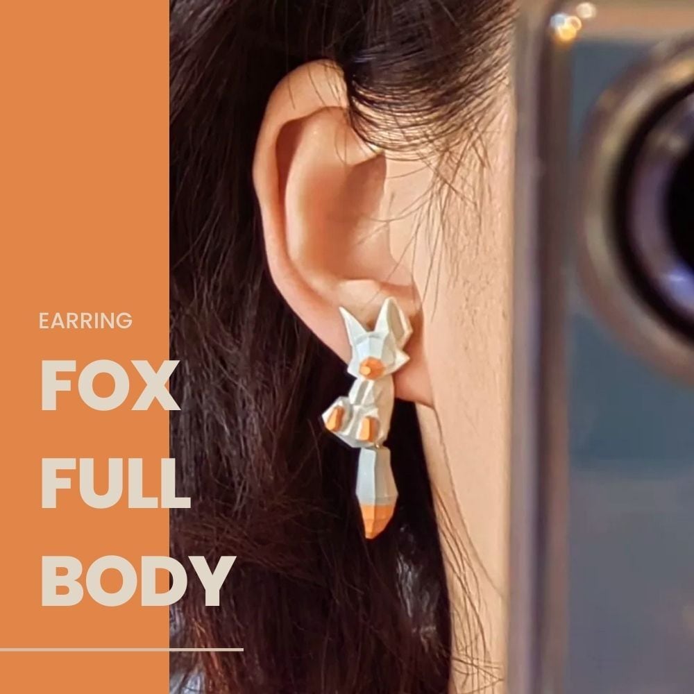 simmon Fox Pierced Earring キツネピアス k18 ダイヤモンドピアス