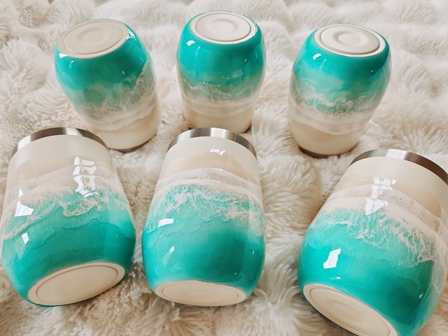 467.オーシャンレジンアート ステンレスタンブラー