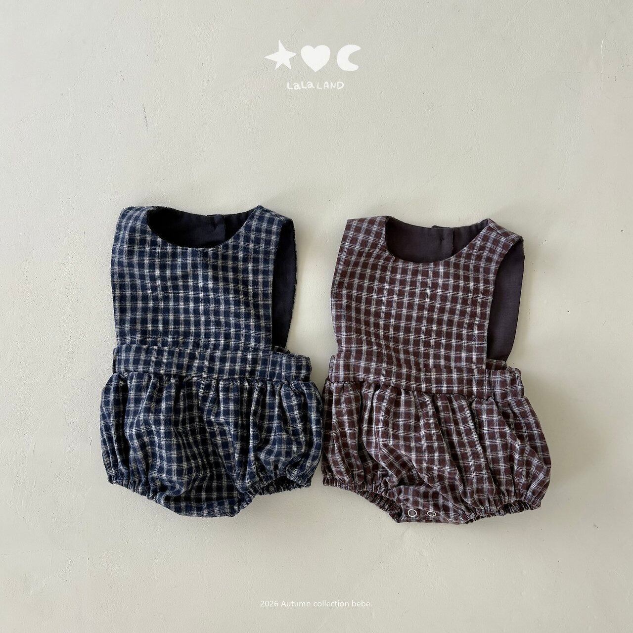 【予約】LALA LAND baby Check romper
