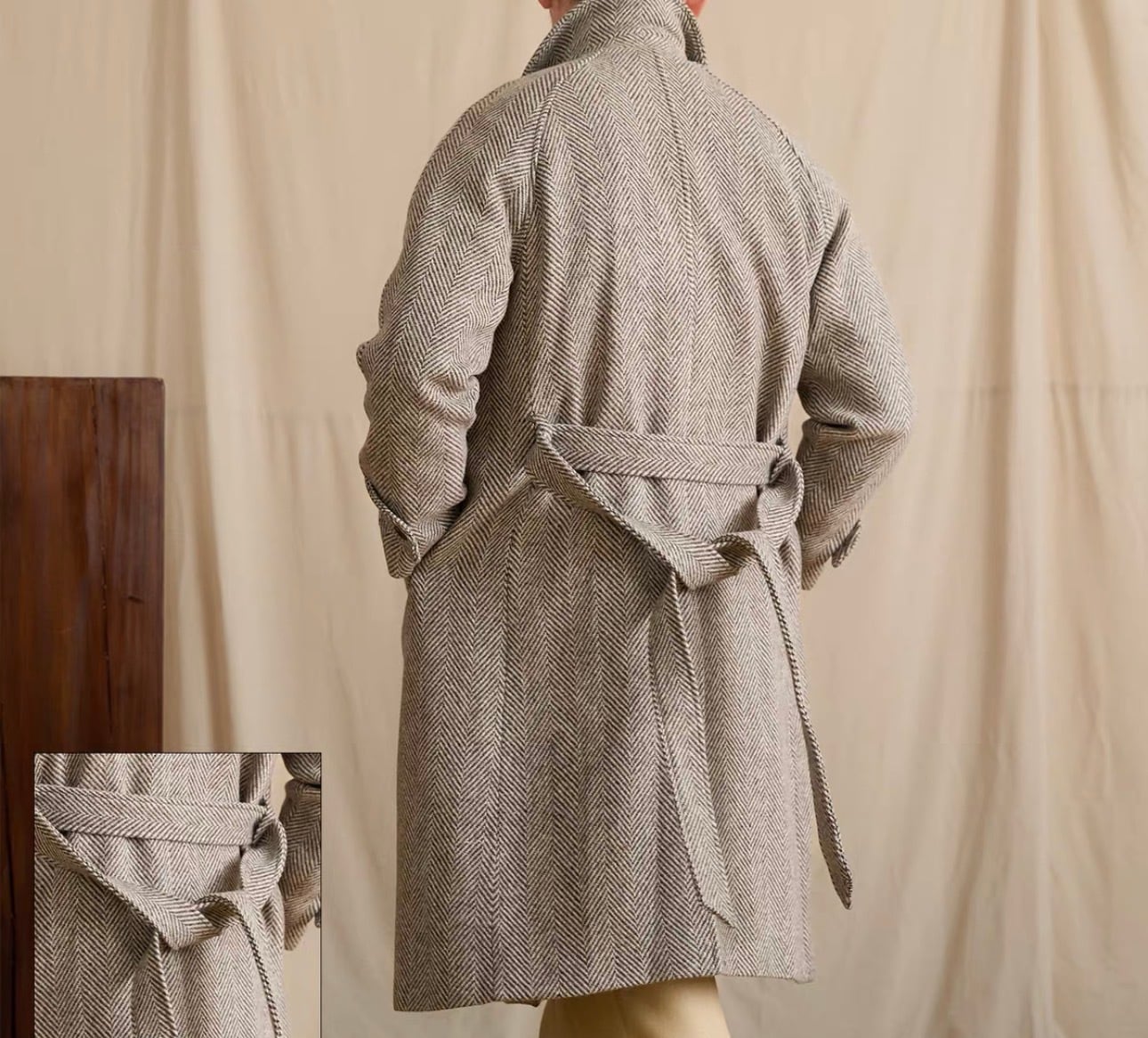 近年　白タグ　マッキントッシュ　ベルテッドバルマカーンコート　ライナー　ベージュ バルマカーンコート【ベルテッド】 | Wide Range