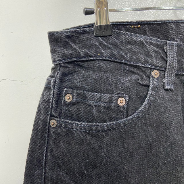 90s USA製　Levi's 554 ブラックデニムパンツ　W31L32