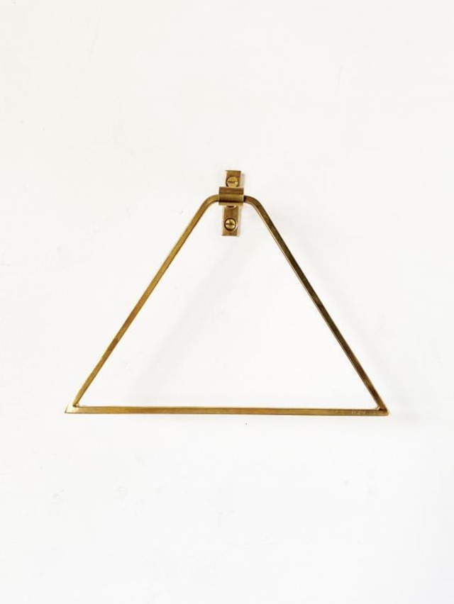 BRASS TRIANGLE TOWEL HANGER/真鍮/タオルハンガー/三角形/トイレ/キッチン/洗面所/金具