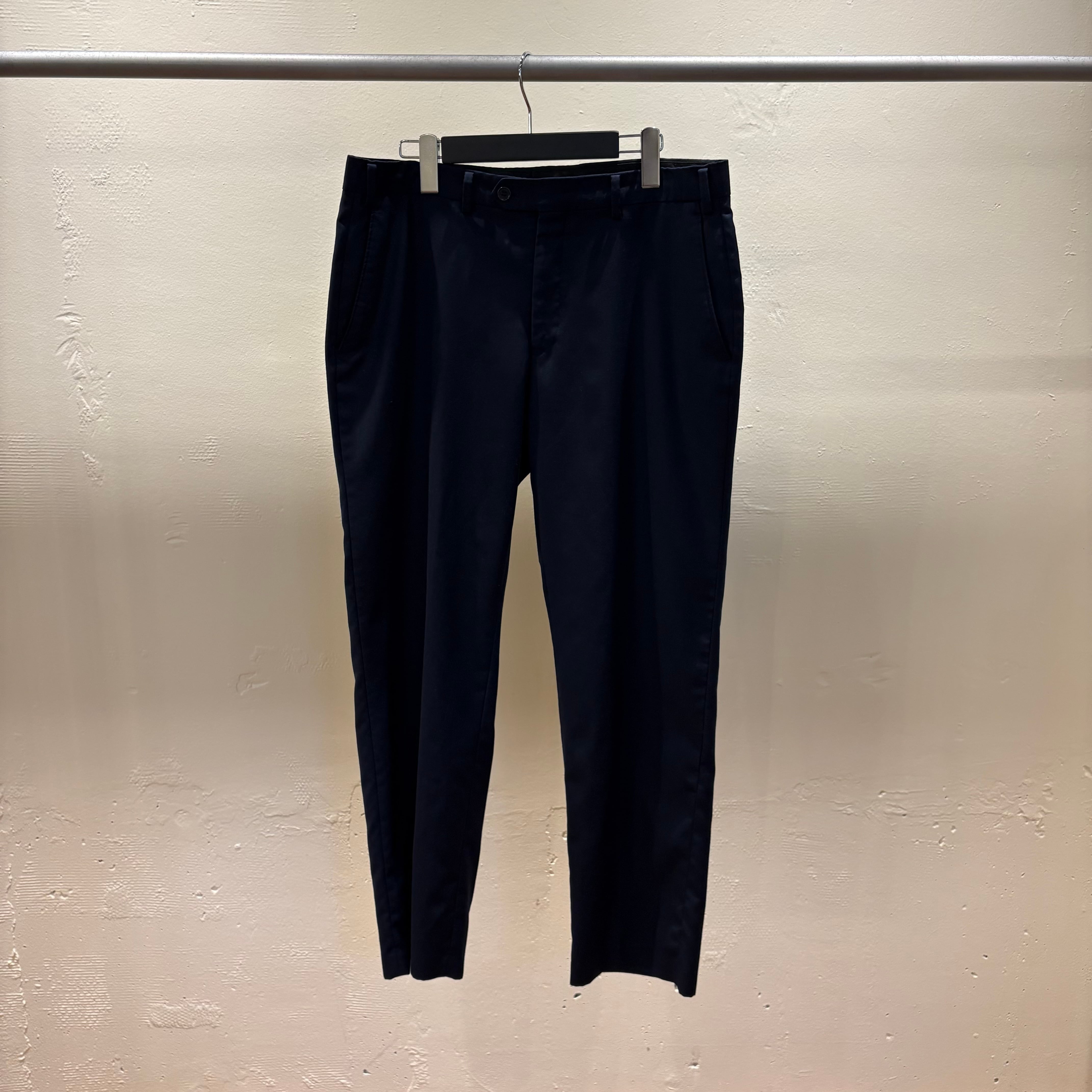 試着のみ　24SS コムデギャルソンオムプリュス スリムテーパードパンツ 黒 L COMME des GARCONS HOMME PLUS コムデギャルソンオムプリュス SIZE S