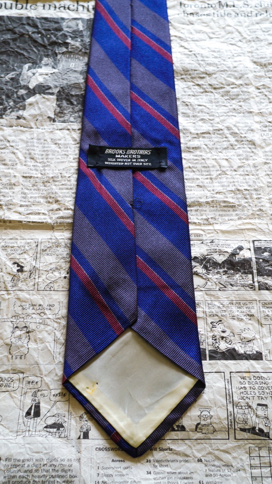 1960s】BROOKS BROTHERS ブルックスブラザーズ レップタイ 《黒タグ