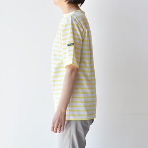 セントジェームス SAINT JAMES 薄手ボーダーシャツ半袖(PIRIAC)NEIGE/ACIDULE