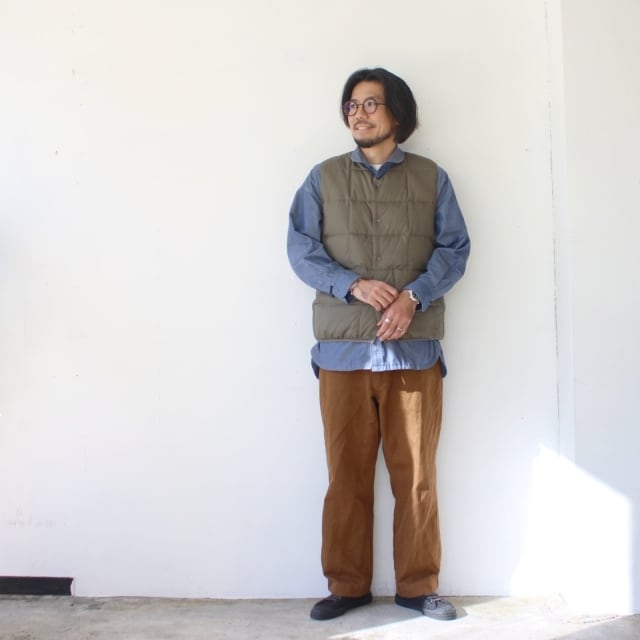 ZANTER JAPAN インナーダウンベスト RE DOWN INNER VEST （Khaki） | C