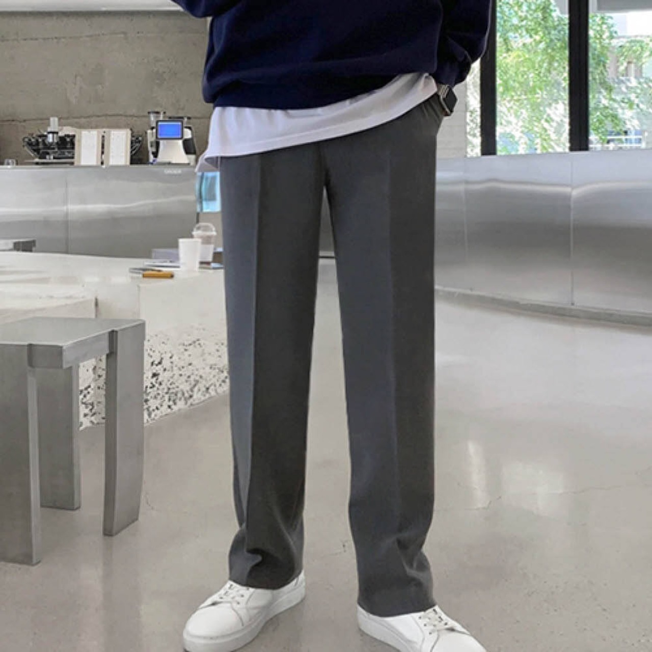 ベーシックルーズストレートパンツ　MT0080047