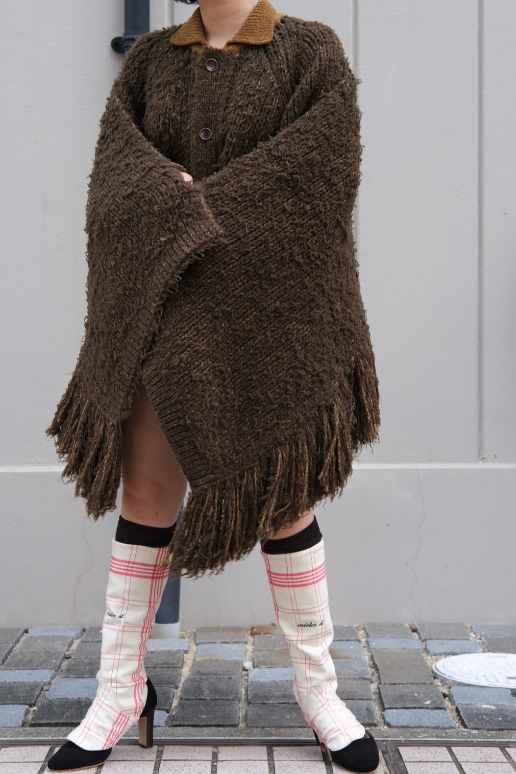 kota gushiken】Fisherman's Wool Fur Jacket -Green- | loop