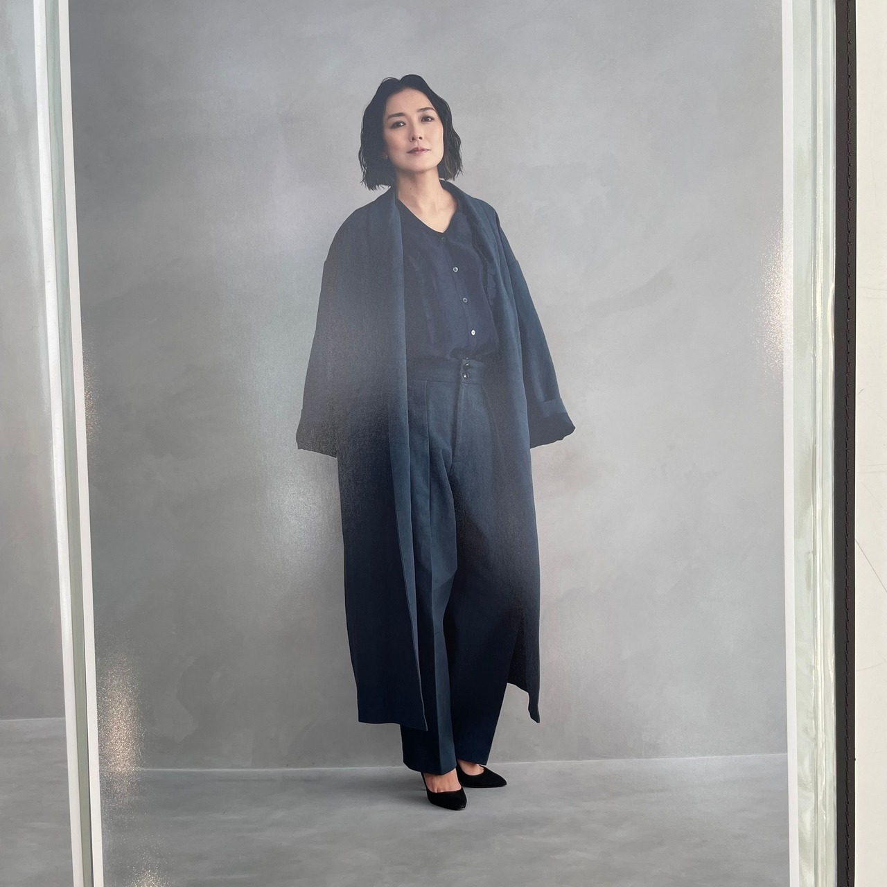 SINME オーバーサイズコート ネイビー