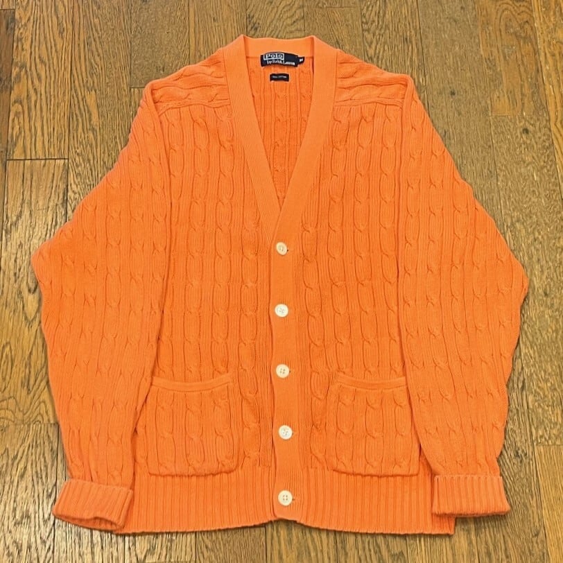 Polo by Ralph Lauren オレンジ カーディガン Polo by Ralph Lauren カーデガン ☆【送料無料】 | DAIKANYAMA FULL
