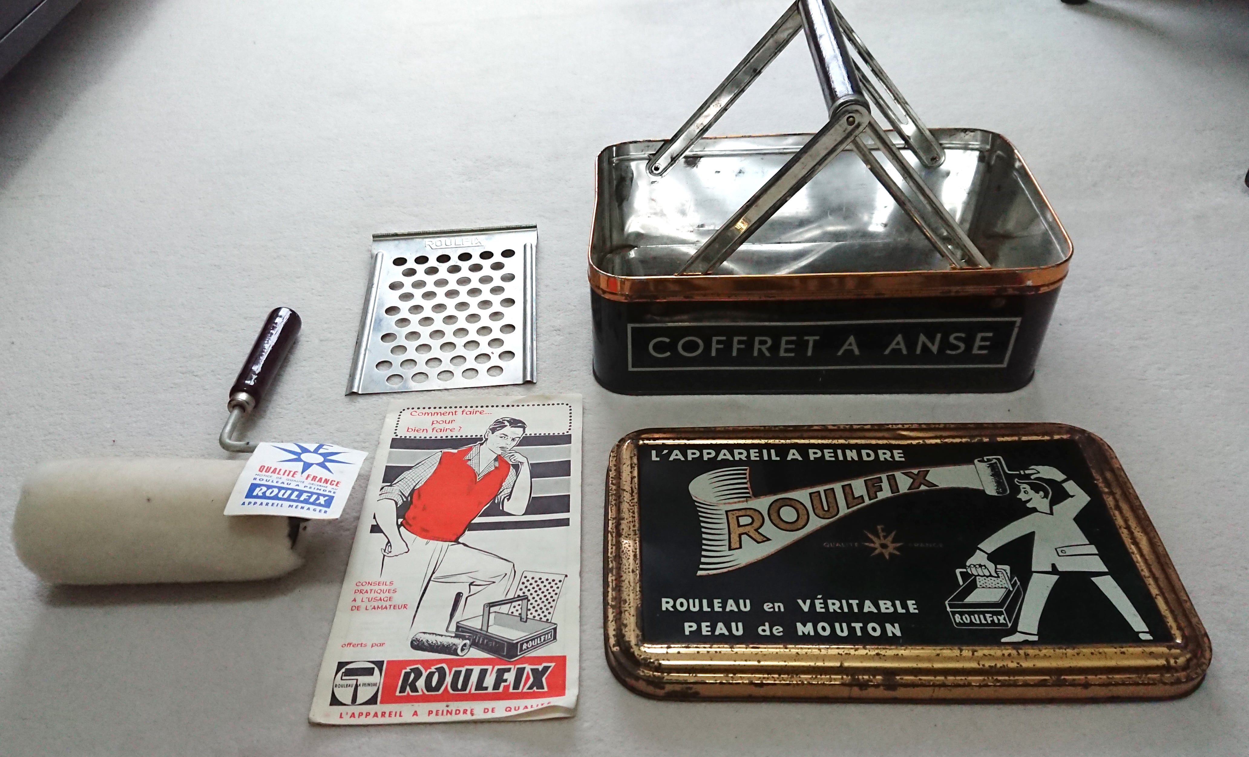 フランスヴィンテージ Roulfix社のペイントローラー ボックスセット 未