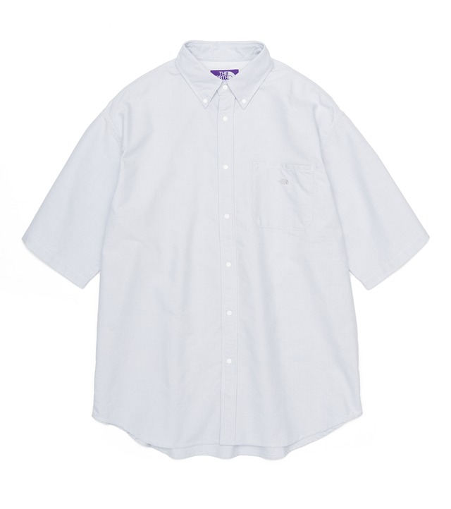 THE NORTH FACE PURPLE LABEL Cotton Polyester OX B.D. Big H/S Shirt NT3110N Asphalt Gray