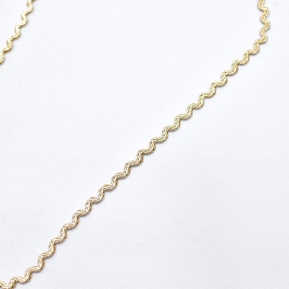 Vintage ヴィンテージ ツイストデザイン チェーンネックレス 首飾り