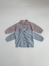 韓国子供服 / minirobe / 26Autumn / ストライプシャツ / 秋服 *S~XL*