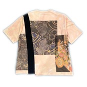 【tshirts244】L size KIMONO & print T-SHIRTS