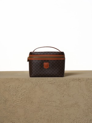 CELINE セリーヌ マカダム柄 バニティハンドバッグ　