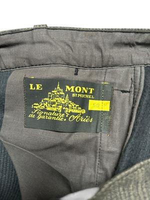 【Deadstock】50s French Workwear Le Mont Saint Michel Cotton Pique Trousers