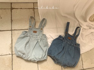 【valu bebe】パンプキンデニムサロペスーツ ライトデニム 70~80cm 24101411