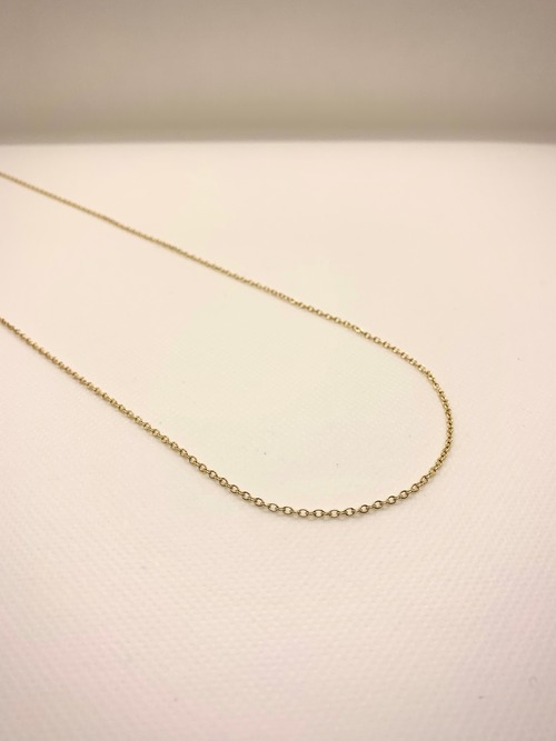 60cm  中  14kgf 小豆（あずき）チェーンネックレス　（幅2.0mm）　14kgf necklace