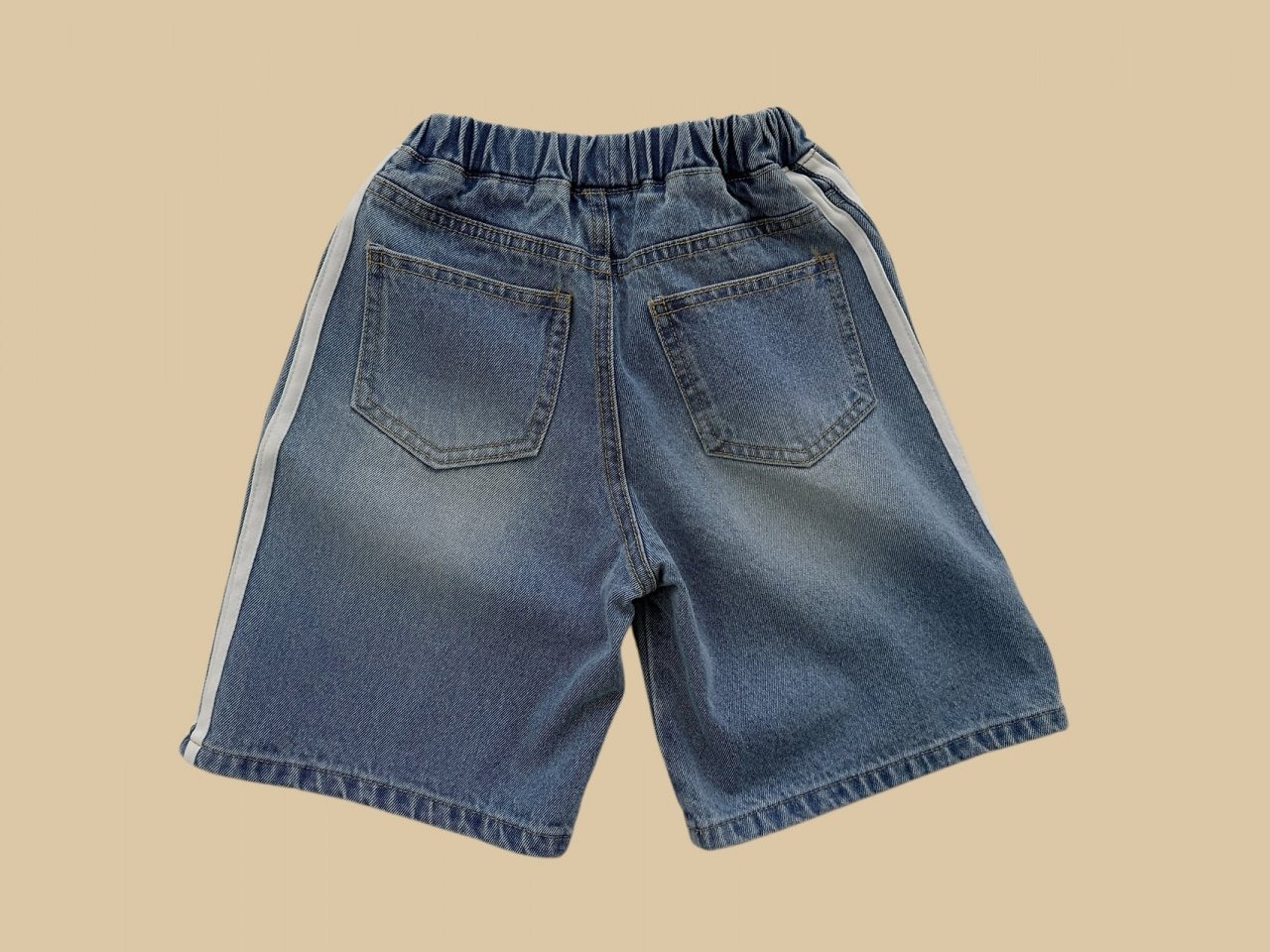 [DOREDORE] Bermuda Stripe Jeans / [도레도레] 버뮤다두줄청바지
